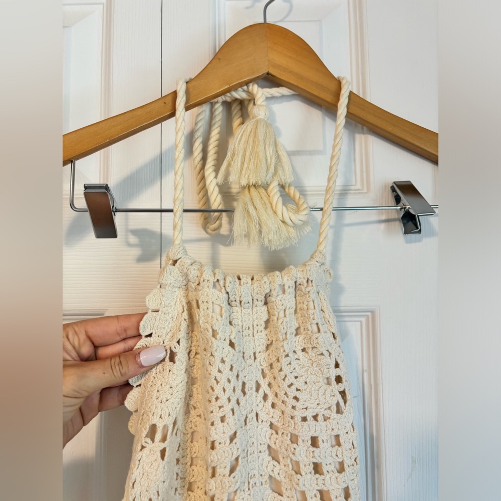House of Harlow Crochet Halter Dress NEVER WORN - Picture 4 of 7